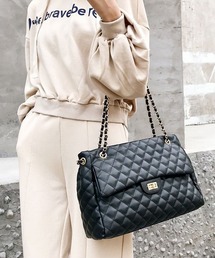 florist | 【2WAY】キルティングレザーレディーストートバッグ/チェーンショルダーバッグ(ボストンバッグ)