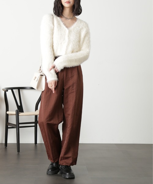 FREE'S MART（フリーズマート）の「◆[WEB限定］フェザーショート丈カーディガン（カーディガン/ボレロ・レディース・ブルー/ラベンダー/グリーン/ネイビー/オフホワイト・FREE）」の10枚目の写真