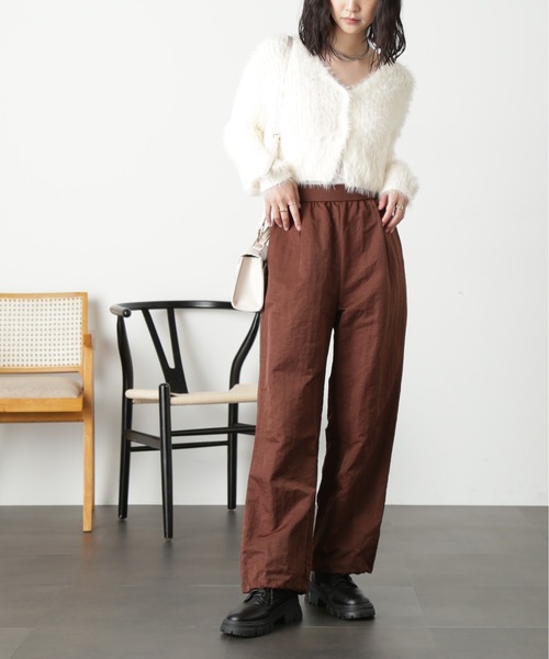 FREE'S MART（フリーズマート）の「◆[WEB限定］フェザーショート丈カーディガン（カーディガン/ボレロ・レディース・ブルー/ラベンダー/グリーン/ネイビー/オフホワイト・FREE）」の12枚目の写真