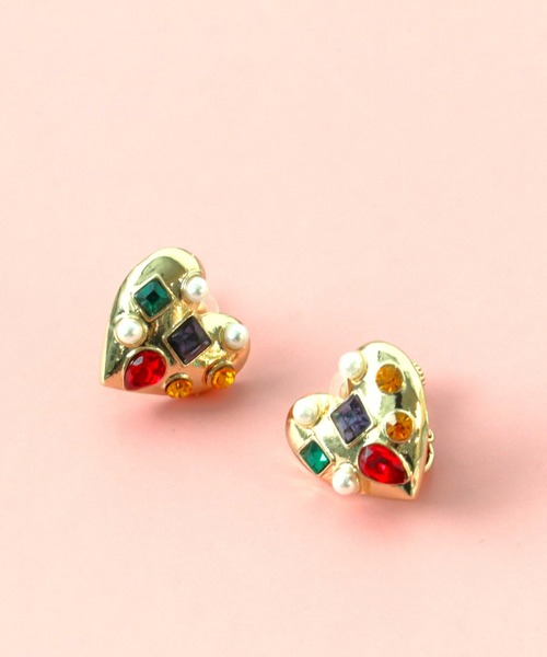 Three Four Time（ｽﾘｰﾌｫｰﾀｲﾑ）の「マルチビジュハートイヤリング（イヤリング・レディース・マルチ・FREE）」の9枚目の写真