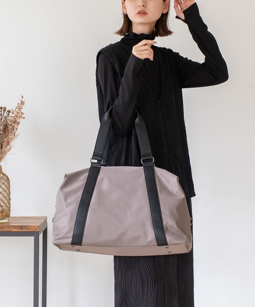 VitaFelice（ヴィータフェリーチェ）の「ナイロン2wayユニセックボストンバッグ（ボストンバッグ・レディース・ブラック/グレー/モカ・FREE）」の11枚目の写真