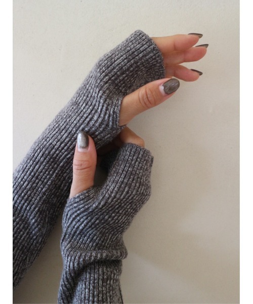 TRUNC（トランクエイティーエイト）の「Rib Crew Neck Hether Knit（ニット/セーター・レディース・チャコールグレー/グレー・FREE）」の3枚目の写真