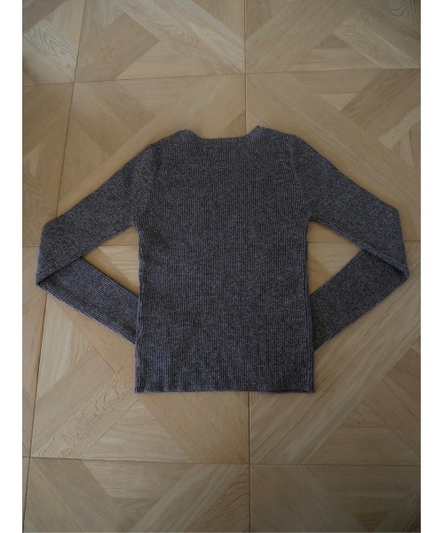TRUNC（トランクエイティーエイト）の「Rib Crew Neck Hether Knit（ニット/セーター・レディース・チャコールグレー/グレー・FREE）」の13枚目の写真