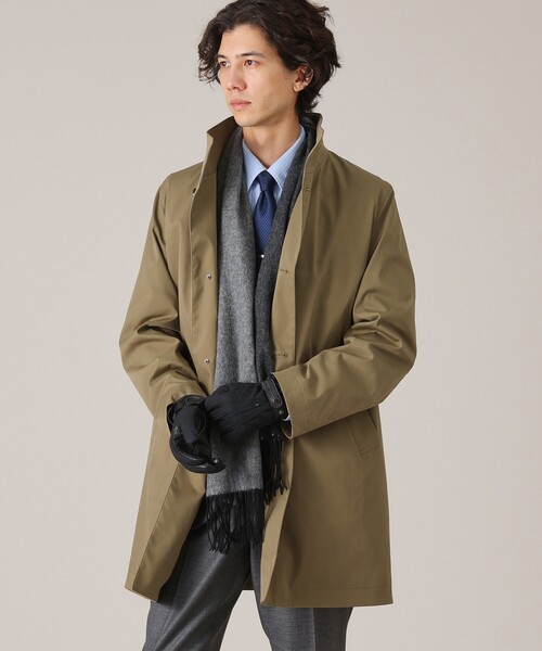 TAKEO KIKUCHI（タケオキクチ）の「【カシミヤ100％】無地リバー 配色カシミヤマフラー（マフラー・メンズ・ボルドー/パープル系/ブラック/グリーン/ベージュ/モスグリーン/ブルー系その他・00）」の8枚目の写真