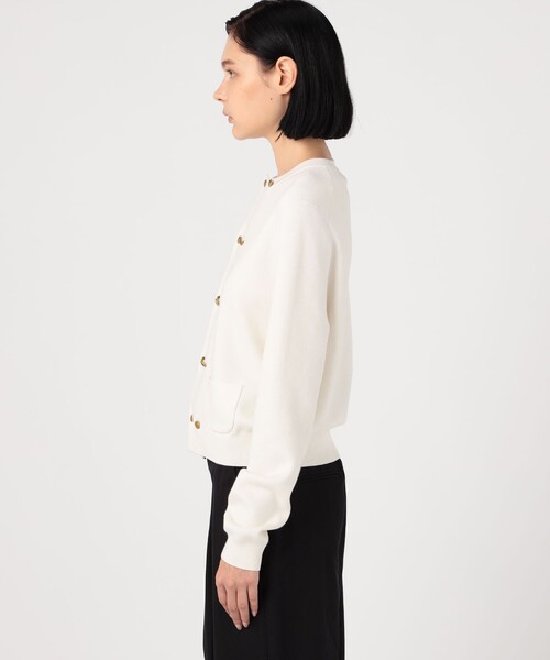 コットンカシミヤ ダブルボタンカーディガン（カーディガン/ボレロ