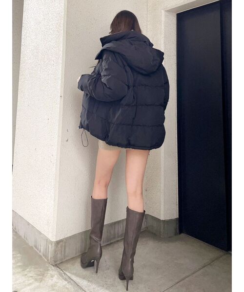 GYDA（ジェイダ）の「ミディダウンコート（ダウンジャケット/コート・レディース・オフホワイト/ブラック・FREE）」の15枚目の写真