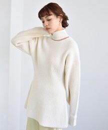 CODE A | CODE A ｜ neck cutting knit(ニット/セーター)