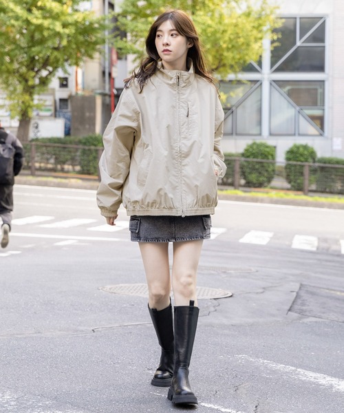 codegraphy（コードグラフィー）の「【UNISEX】Code：graphy／Tech ショートジャケット　2990950（ナイロンジャケット・レディース・ブラック/ベージュ/チャコール/ネイビー・LARGE/MEDIUM/SMALL）」の5枚目の写真