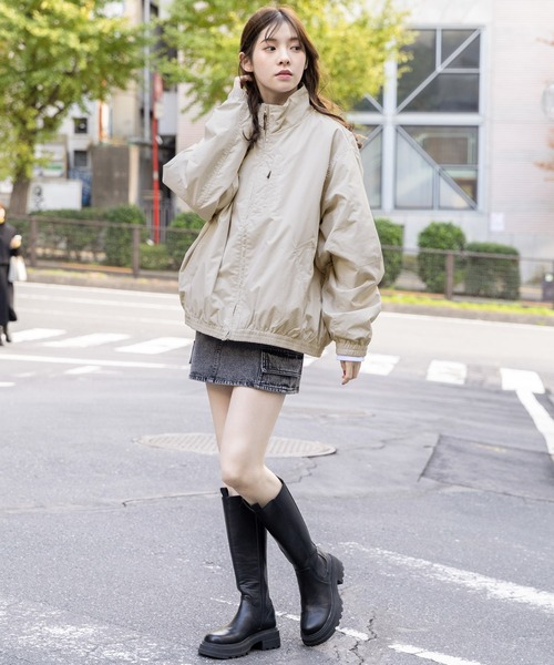 codegraphy（コードグラフィー）の「【UNISEX】Code：graphy／Tech ショートジャケット　2990950（ナイロンジャケット・レディース・ブラック/ベージュ/チャコール/ネイビー・LARGE/MEDIUM/SMALL）」の6枚目の写真