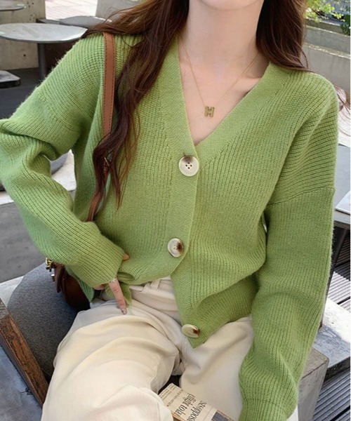 kirakiraShop（キラキラショップ）の「Vネック モヘア ニット