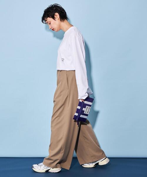 CITEN(シテン)の「<CITEN>フラット ポーチ ストライプ(その他雑貨・レディース・イエロー/オレンジ/ケリー/パープル/ブラック・FREE)」の8枚目の写真
