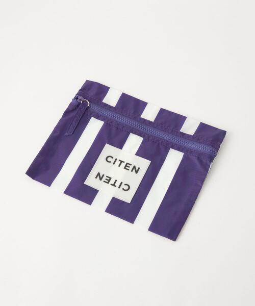 CITEN(シテン)の「<CITEN>フラット ポーチ ストライプ(その他雑貨・レディース・イエロー/オレンジ/ケリー/パープル/ブラック・FREE)」の11枚目の写真