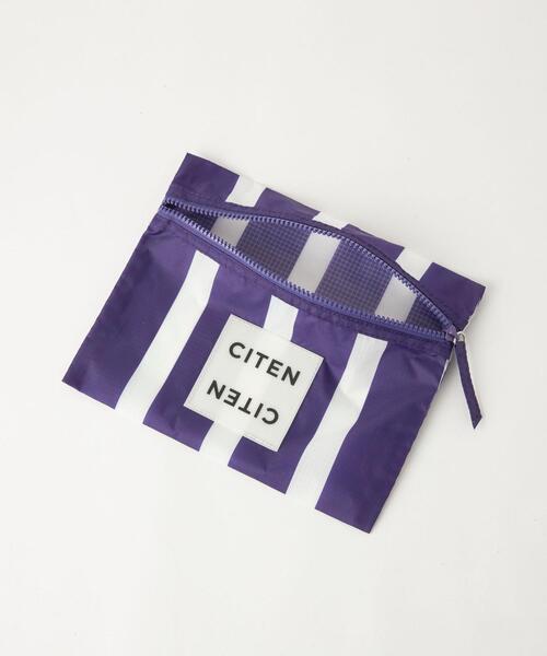 CITEN(シテン)の「<CITEN>フラット ポーチ ストライプ(その他雑貨・レディース・イエロー/オレンジ/ケリー/パープル/ブラック・FREE)」の16枚目の写真