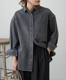 PUAL CE CIN | ボーイフレンドデニムシャツ(シャツ/ブラウス)