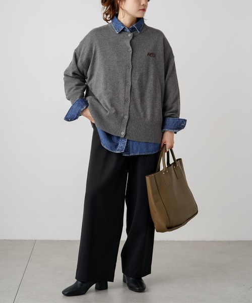 PUAL CE CIN（ピュアルセシン）の「ボーイフレンドデニムシャツ（シャツ/ブラウス・レディース・グレー/インディゴブルー・FREE）」の19枚目の写真