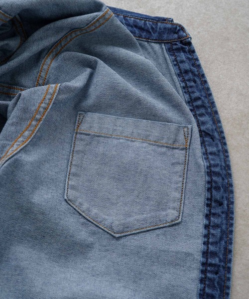 PUAL CE CIN（ピュアルセシン）の「ボーイフレンドデニムシャツ（シャツ/ブラウス・レディース・グレー/インディゴブルー・FREE）」の11枚目の写真