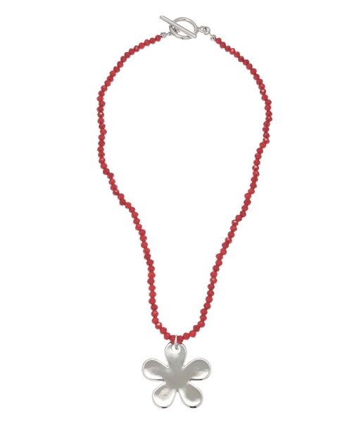 jouetie（ジュエティ）の「フラワートップビーズネックレス（ネックレス・レディース・シルバー/ゴールド・FREE）」の2枚目の写真