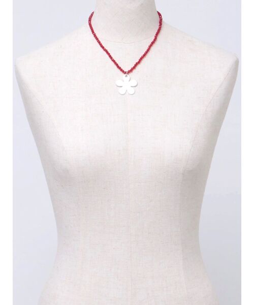 jouetie（ジュエティ）の「フラワートップビーズネックレス（ネックレス・レディース・シルバー/ゴールド・FREE）」の7枚目の写真