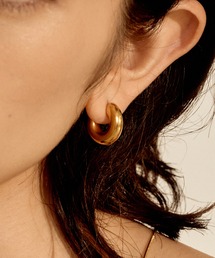 【novice】Chunky Hoop Pierce［Stainless］