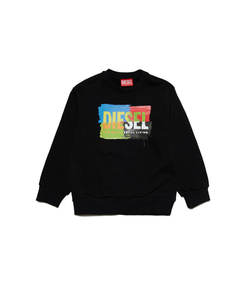 DIESEL（ディーゼル）の「キッズ スウェット SKAND OVER（スウェット・キッズ・オフホワイト/ブラック・10Y/8Y/6Y/14Y/4Y/12Y/16Y）」の3枚目の写真