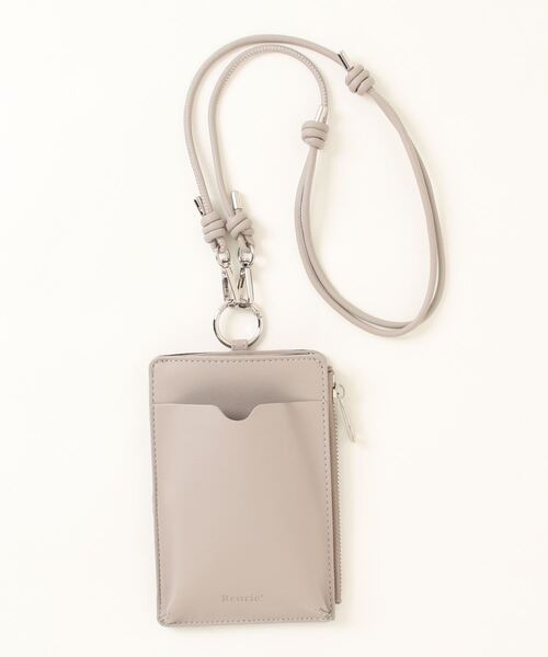 スマホショルダーバッグ / original phone shoulder bag フォンショルダー スマホケース スマホカバー ミニバッグ グレージュ ブラック（スマホグッズ）｜Reurie'（レウリィ）