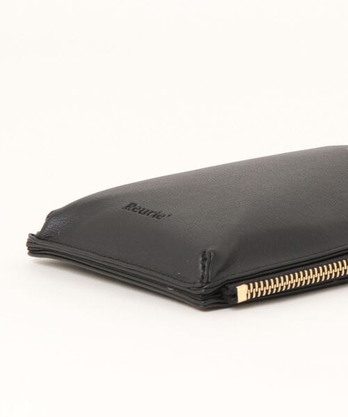 スマホショルダーバッグ / original phone shoulder bag フォンショルダー スマホケース スマホカバー ミニバッグ グレージュ ブラック（スマホグッズ）｜Reurie'（レウリィ）