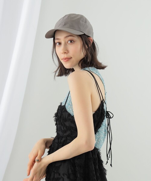 Ray BEAMS（レイビームス）の「La Maison de Lyllis × Ray BEAMS / 別注 SKY キャップ（キャップ・レディース・チャコールグレー/ピンク・ONE SIZE）」の3枚目の写真