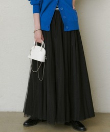 新品　Loungedress タフタギャザースカート　ラウンジドレス　ブラック LOUNGEDRESS（ラウンジドレス）｜「タフタギャザースカート」に