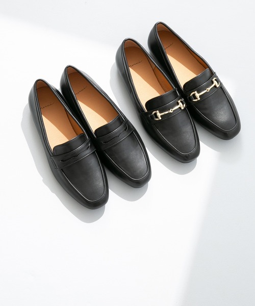 menue(メヌエ)の「新色追加【 極やわ 】 ローファー -晴雨兼用-(ローファー・レディース・アイボリー/グレイッシュベージュ/ブラック/ブラック系1/ダークブラウン・23.5cm/21.5cm/26.0cm/23.0cm/25.5cm/24.0cm/24.5cm/22.5cm/22.0cm/25.0cm)」の4枚目の写真