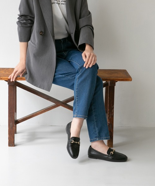 menue(メヌエ)の「新色追加【 極やわ 】 ローファー -晴雨兼用-(ローファー・レディース・アイボリー/グレイッシュベージュ/ブラック/ブラック系1/ダークブラウン・23.5cm/21.5cm/26.0cm/23.0cm/25.5cm/24.0cm/24.5cm/22.5cm/22.0cm/25.0cm)」の18枚目の写真