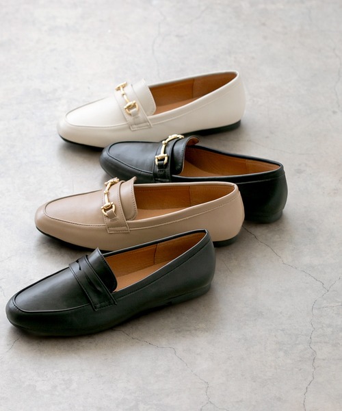 menue(メヌエ)の「新色追加【 極やわ 】 ローファー -晴雨兼用-(ローファー・レディース・アイボリー/グレイッシュベージュ/ブラック/ブラック系1/ダークブラウン・23.5cm/21.5cm/26.0cm/23.0cm/25.5cm/24.0cm/24.5cm/22.5cm/22.0cm/25.0cm)」の7枚目の写真