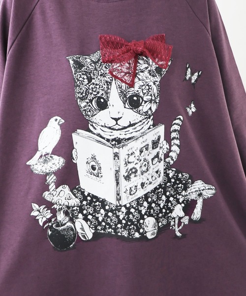 ScoLar（スカラー）の「133732：7匹の子猫の絵本を読む ネコちゃん柄