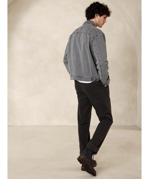 Banana Republic(バナナリパブリック)の「オーセンティック ブラッシュド キャンバス トラッカージャケット(デニムジャケット・メンズ・グレー・L/XL/M/S)」の4枚目の写真