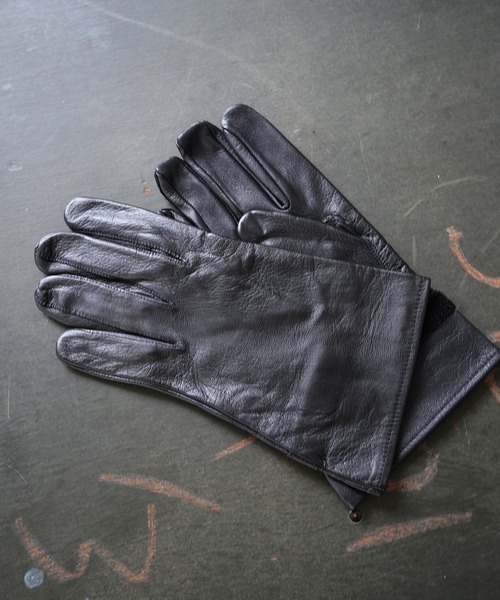 Military ミリタリー】/ France Work Leather Glove フランス ワーク