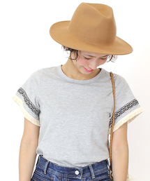 mystic | 【mystic】袖ﾌﾚｱﾌﾘﾝｼﾞTｼｬﾂ(Tシャツ/カットソー)