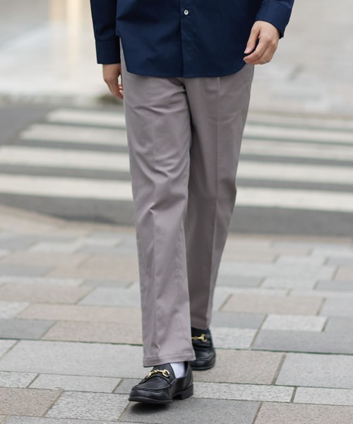URBAN RESEARCH ROSSO MEN（アーバンリサーチロッソメン）の「『WEB限定』『XLサイズあり』ストレッチチノワンタックパンツ（その他パンツ・メンズ・カーキ/ベージュ/ネイビー/ブラック/グレー・SMALL/X-LARGE/LARGE/MEDIUM）」の20枚目の写真