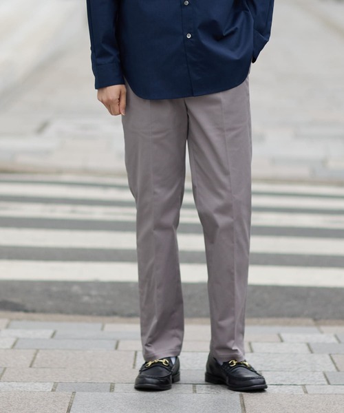 URBAN RESEARCH ROSSO MEN（アーバンリサーチロッソメン）の「『WEB限定』『XLサイズあり』ストレッチチノワンタックパンツ（その他パンツ・メンズ・カーキ/ベージュ/ネイビー/ブラック/グレー・SMALL/X-LARGE/LARGE/MEDIUM）」の21枚目の写真