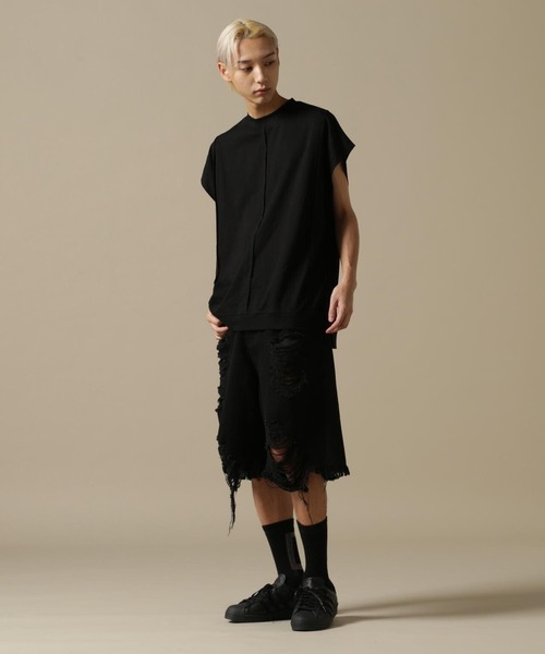【DankeSchon】ダメージデニムショーツ WEB&DEPOT限定】DankeSchon/ダンケシェーン/DESTROY DENIM
