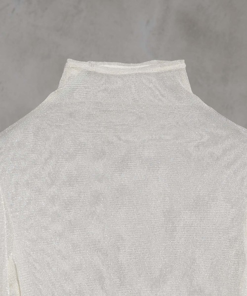 tシャツ 「別注」MIDIUMISOLID×TGM　RE-Sheer highneck top レディース THE GOODLAND MARKET tシャツ 「別注」MIDIUMISOLID×TGM RE