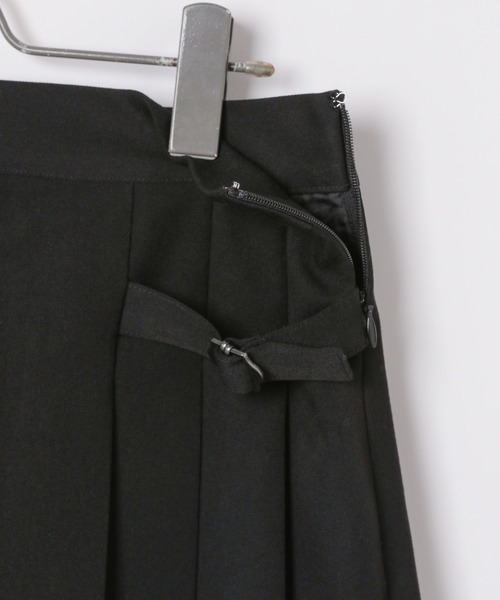 Heather（ヘザー）の「サイドベルトプリーツスカート　105079（スカート・レディース・グレー/ブラック/グレー系その他・S/M）」の9枚目の写真