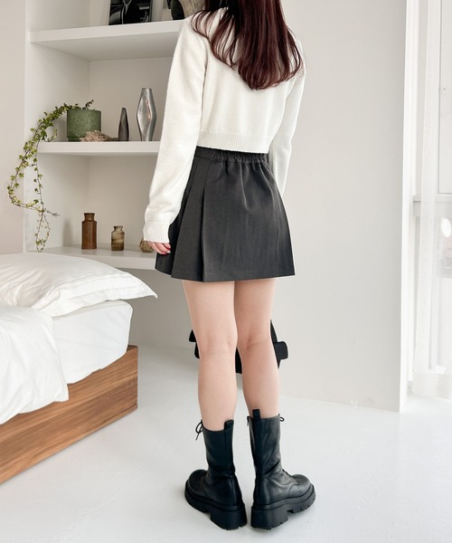 Heather（ヘザー）の「サイドベルトプリーツスカート　105079（スカート・レディース・グレー/ブラック/グレー系その他・S/M）」の19枚目の写真