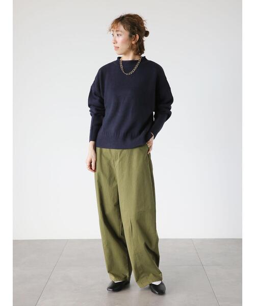 Lugnoncure（ルノンキュール）の「配色ガンジーニット（ニット/セーター・レディース・ネイビー/ミント/オフホワイト・F）」の21枚目の写真