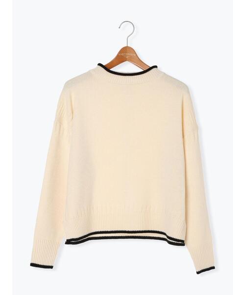 Lugnoncure（ルノンキュール）の「配色ガンジーニット（ニット/セーター・レディース・ネイビー/ミント/オフホワイト・F）」の18枚目の写真