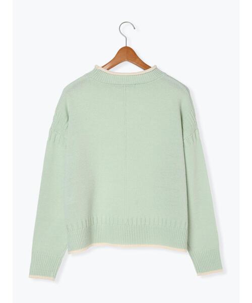 Lugnoncure（ルノンキュール）の「配色ガンジーニット（ニット/セーター・レディース・ネイビー/ミント/オフホワイト・F）」の20枚目の写真