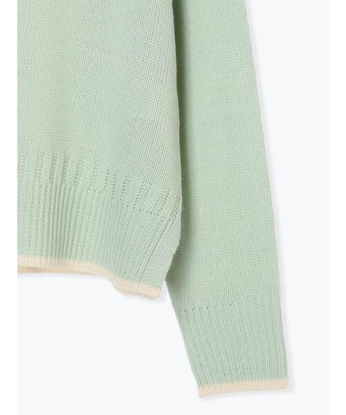 Lugnoncure（ルノンキュール）の「配色ガンジーニット（ニット/セーター・レディース・ネイビー/ミント/オフホワイト・F）」の13枚目の写真