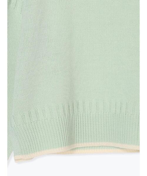 Lugnoncure（ルノンキュール）の「配色ガンジーニット（ニット/セーター・レディース・ネイビー/ミント/オフホワイト・F）」の7枚目の写真