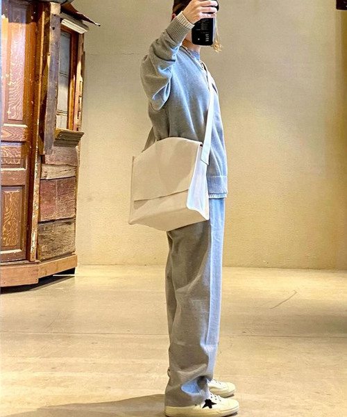 ジャーナルスタンダードラックス　コットンテンジク バイカラークルーネックニット COTTONテンジク バイカラークルーネックプルオーバー（ニット