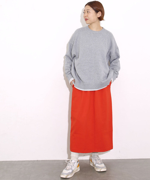 COTTONテンジク バイカラークルーネックプルオーバー