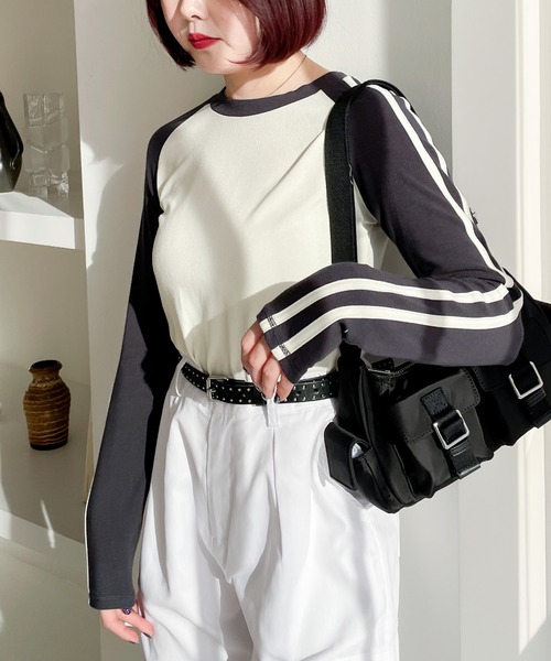 Heather(ヘザー)の「ナイロンポケットショルダーBAG 109474(ショルダーバッグ・レディース・アイボリー/ブラック/ピンク・ONE SIZE)」の22枚目の写真