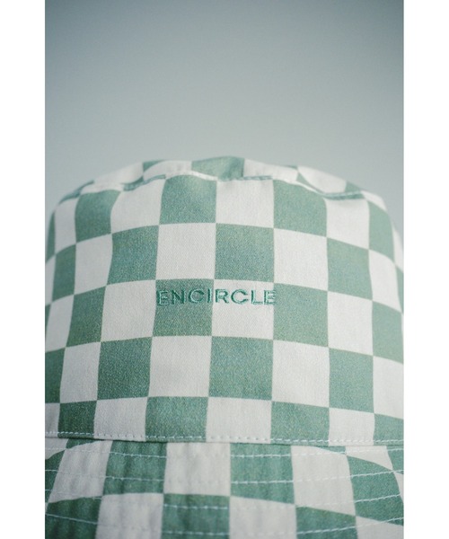 ENCIRCLE（エンサークル）の「【ENCIRCLE/エンサークル】Block check en bucket hat/ブロックチェックエンバケットハット（ハット・レディース・ブラウン/ライトグリーン・FREE）」の5枚目の写真